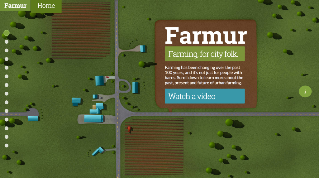 Current home page design